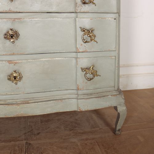DANISH SERPENTINE FRONT COMMODE - ADDITIONAL PHOTO 3