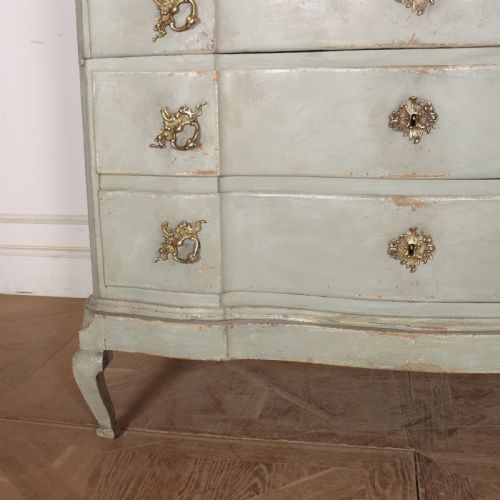 DANISH SERPENTINE FRONT COMMODE - ADDITIONAL PHOTO 4