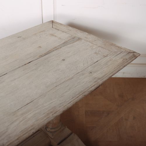ITALIAN BLEACHED OAK TRESTLE TABLE - ADDITIONAL PHOTO 6