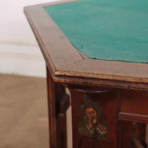 ARTS AND CRAFTS WALNUT CARDS TABLE - ADDITIONAL PHOTO 9