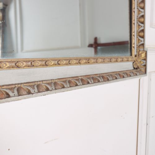 ENGLISH CARVED AND PAINTED OVERMANTLE MIRROR - ADDITIONAL PHOTO 8