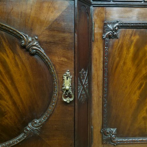 IMPRESSIVE GILLOWS CARVED MAHOGANY LIBRARY BOOKCASE - ADDITIONAL PHOTO 17