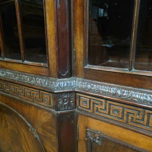 IMPRESSIVE GILLOWS CARVED MAHOGANY LIBRARY BOOKCASE - ADDITIONAL PHOTO 20