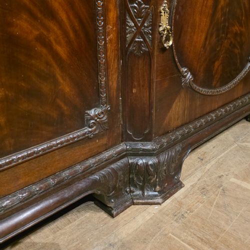 IMPRESSIVE GILLOWS CARVED MAHOGANY LIBRARY BOOKCASE - ADDITIONAL PHOTO 22