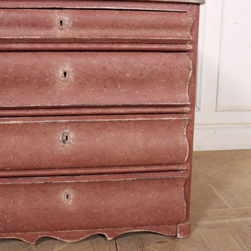 DANISH PAINTED FOUR DRAWER COMMODE - ADDITIONAL PHOTO 4