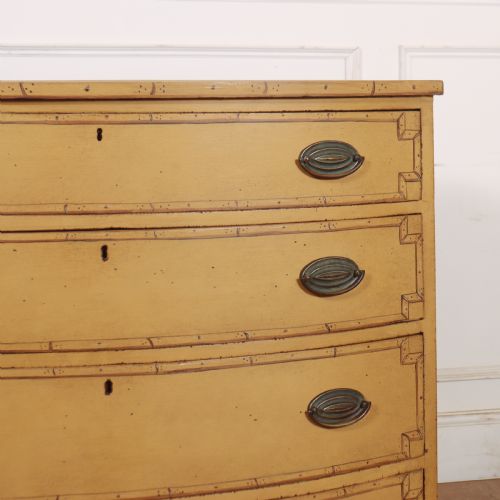 GEORGIAN BOWFRONT CHEST OF DRAWERS - ADDITIONAL PHOTO 2