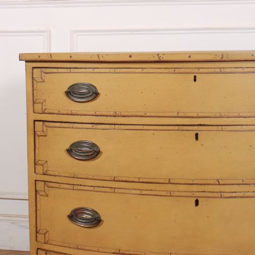 GEORGIAN BOWFRONT CHEST OF DRAWERS - ADDITIONAL PHOTO 3