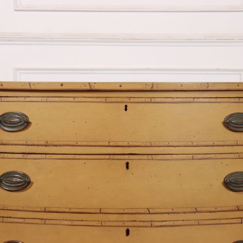 GEORGIAN BOWFRONT CHEST OF DRAWERS - ADDITIONAL PHOTO 5