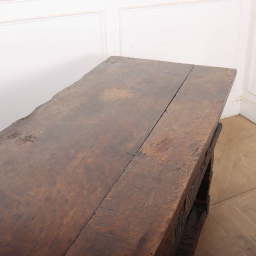 17TH CENTURY SPANISH OAK CONSOLE TABLE - ADDITIONAL PHOTO 13