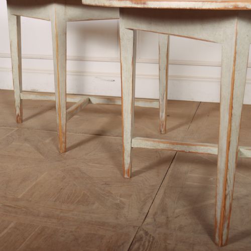 PAIR OF SWEDISH DEMI LUNE CONSOLE TABLES - ADDITIONAL PHOTO 1