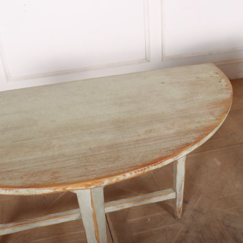 PAIR OF SWEDISH DEMI LUNE CONSOLE TABLES - ADDITIONAL PHOTO 8