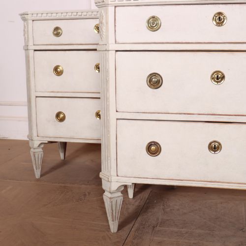 PAIR OF SWEDISH PAINTED COMMODES - ADDITIONAL PHOTO 2