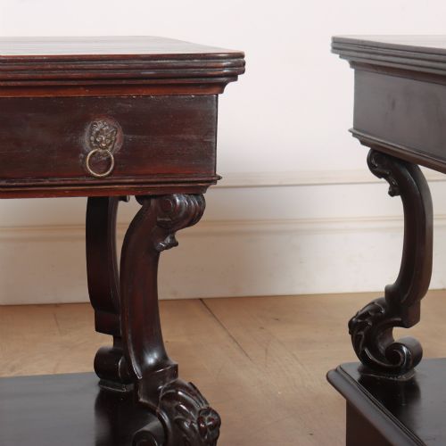PAIR OF IRISH BEDSIDE TABLES - ADDITIONAL PHOTO 4
