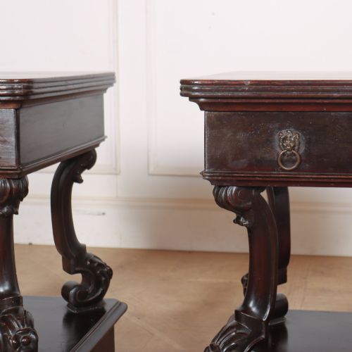 PAIR OF IRISH BEDSIDE TABLES - ADDITIONAL PHOTO 7