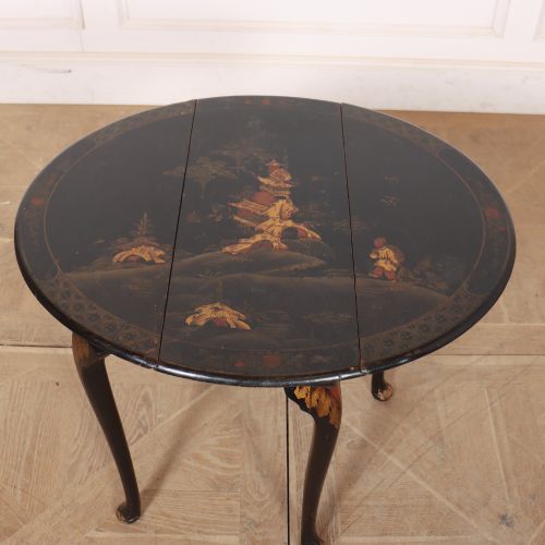 SMALL CHINOISERIE DROPLEAF LAMP TABLE - ADDITIONAL PHOTO 3