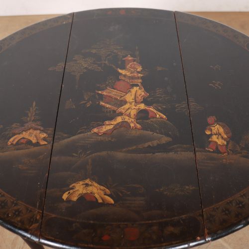 SMALL CHINOISERIE DROPLEAF LAMP TABLE - ADDITIONAL PHOTO 5