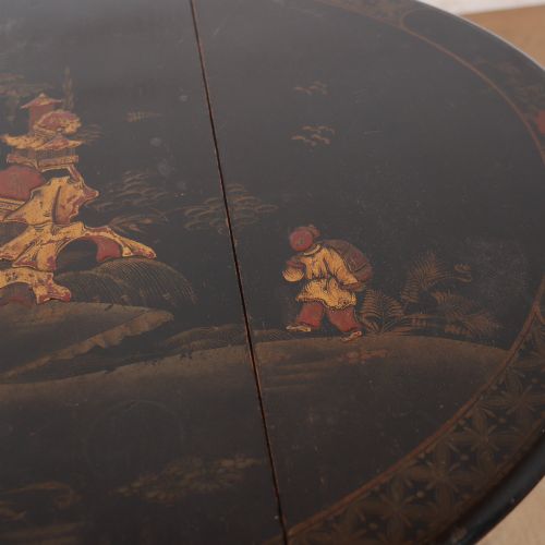SMALL CHINOISERIE DROPLEAF LAMP TABLE - ADDITIONAL PHOTO 6