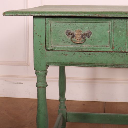 ENGLISH PAINTED OAK LAMP TABLE - ADDITIONAL PHOTO 1