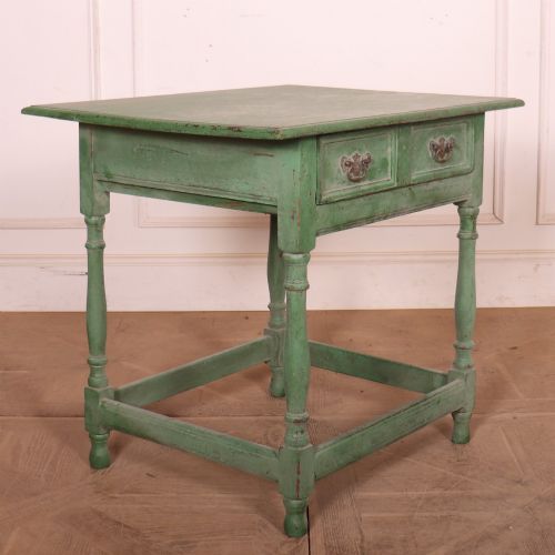 ENGLISH PAINTED OAK LAMP TABLE - ADDITIONAL PHOTO 5