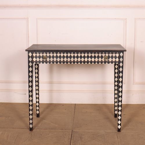 ENGLISH PAINTED LAMP TABLE