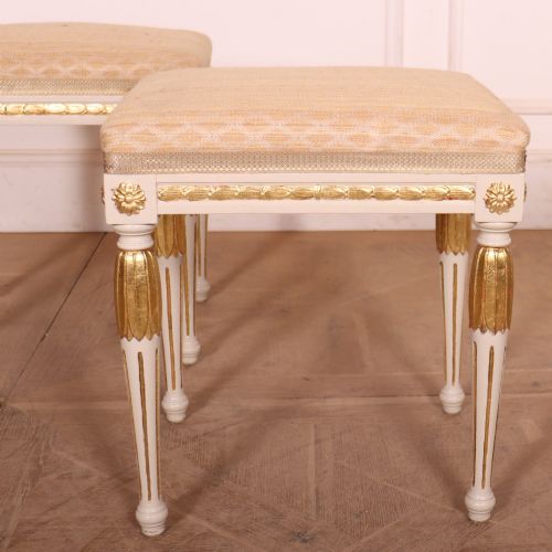 PAIR OF SWEDISH STOOLS - ADDITIONAL PHOTO 1