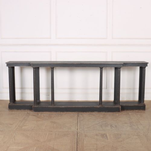 ENGLISH PAINTED BEECH CONSOLE TABLE - ADDITIONAL PHOTO 1