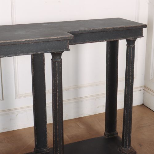 ENGLISH PAINTED BEECH CONSOLE TABLE - ADDITIONAL PHOTO 4