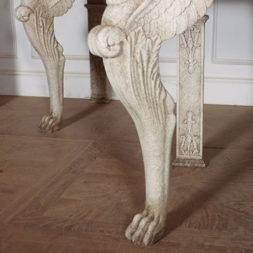 PAIR OF LARGE PAINTED CONSOLE TABLES - ADDITIONAL PHOTO 2