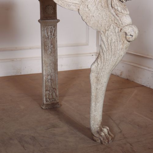 PAIR OF LARGE PAINTED CONSOLE TABLES - ADDITIONAL PHOTO 4