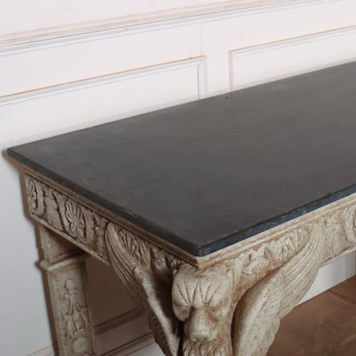 PAIR OF LARGE PAINTED CONSOLE TABLES - ADDITIONAL PHOTO 11