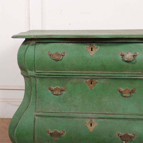 DUTCH PAINTED BOMBE COMMODE - ADDITIONAL PHOTO 1