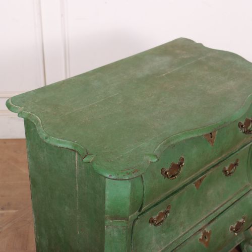 DUTCH PAINTED BOMBE COMMODE - ADDITIONAL PHOTO 7