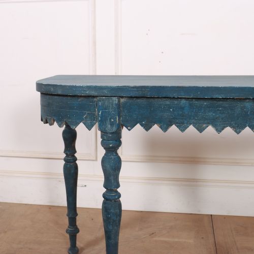SMALL ENGLISH BOW END CONSOLE TABLE - ADDITIONAL PHOTO 1