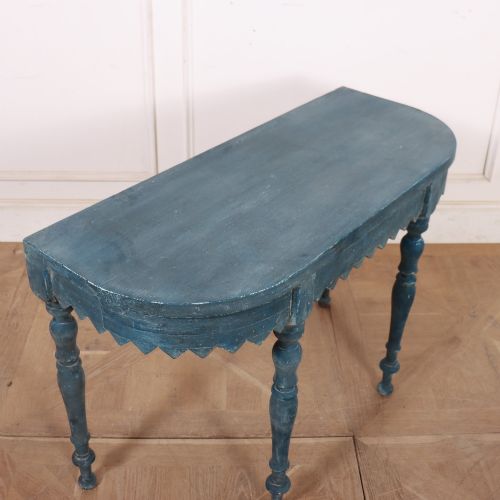 SMALL ENGLISH BOW END CONSOLE TABLE - ADDITIONAL PHOTO 5