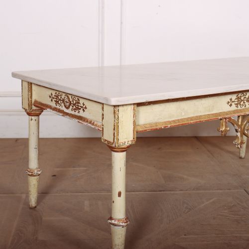 ITALIAN ORIGINAL PAINTED COFFEE TABLE - ADDITIONAL PHOTO 1