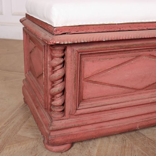 19TH CENTURY ITALIAN PAINTED BENCH - ADDITIONAL PHOTO 4
