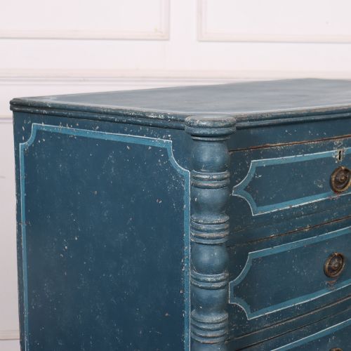 ENGLISH BOWFRONT CHEST OF DRAWERS - ADDITIONAL PHOTO 7