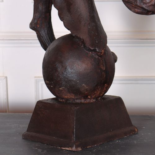 PAIR OF CAST IRON HORSEHEADS - ADDITIONAL PHOTO 6