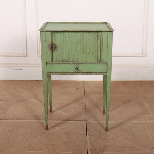 DUTCH PAINTED BEDSIDE TABLE