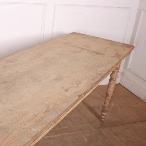 LARGE ITALIAN ORIGINAL PAINTED CONSOLE FARM TABLE - ADDITIONAL PHOTO 3