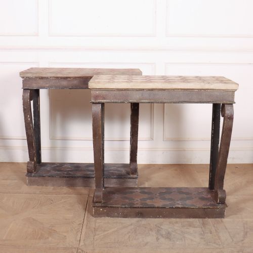 Pair of Spanish Painted Console Tables