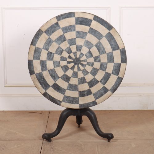 English Painted Tripod Table