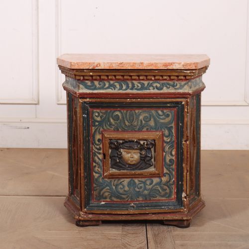 Italian Original Painted Apothecary Cabinet