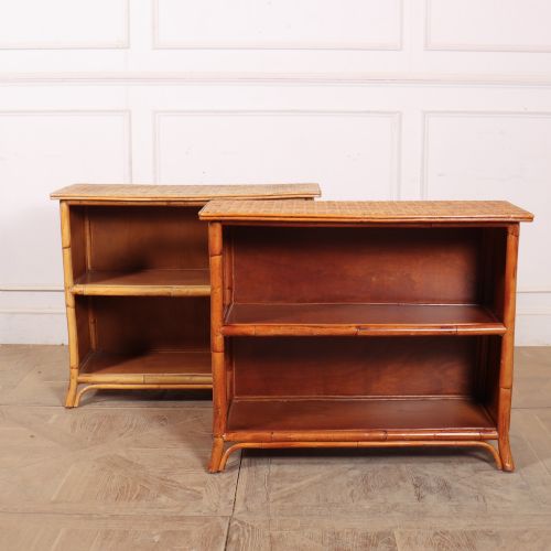 Pair of Vintage French Low Bookcases