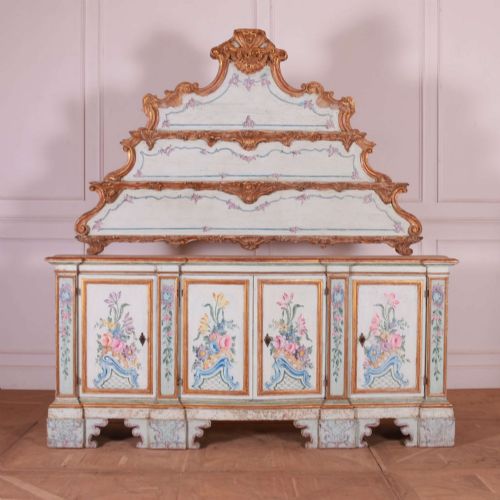 18th C Venetian Original Painted Sideboard