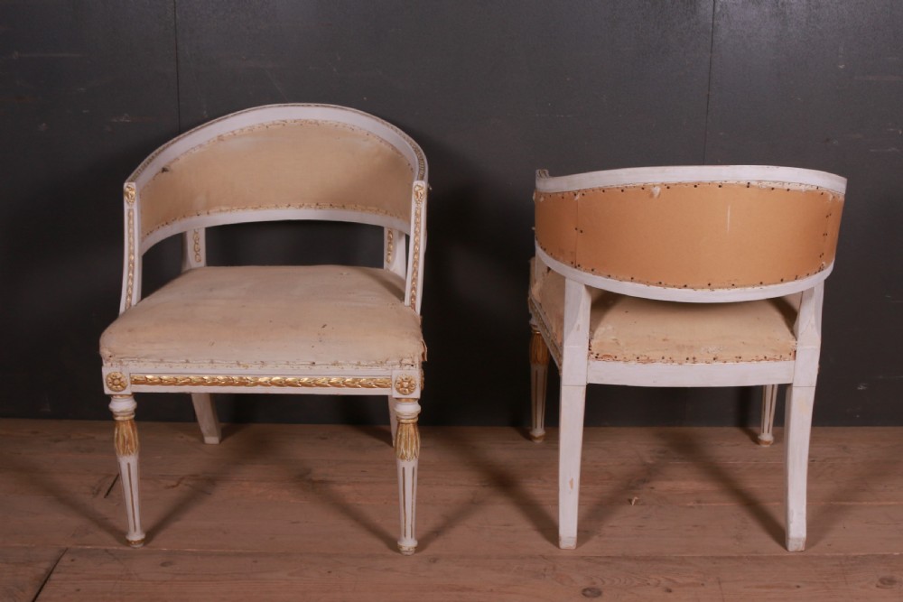 Pair of Swedish Empire Style Armchairs View VII