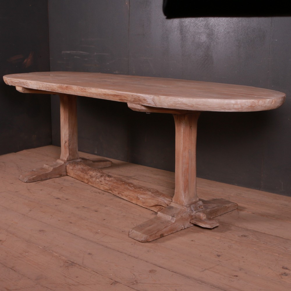 French Elm Trestle Table