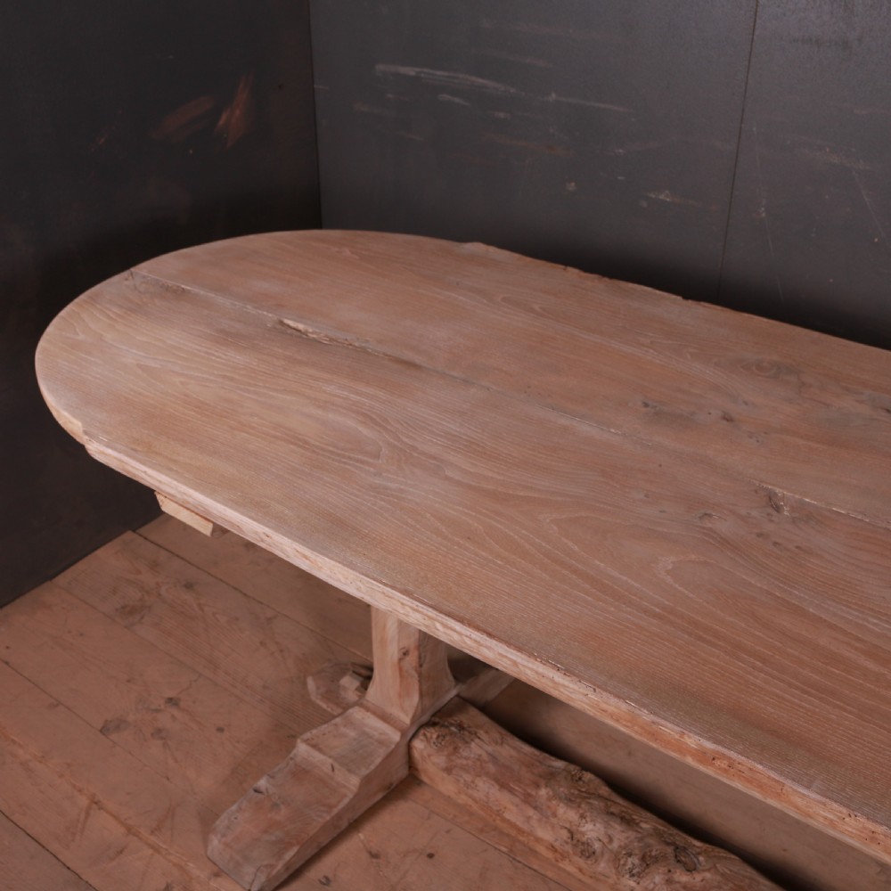 French Elm Trestle Table View V