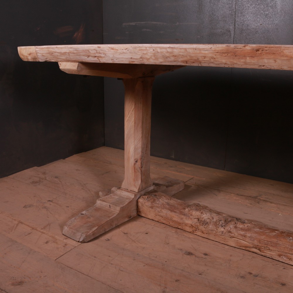 French Elm Trestle Table View VI