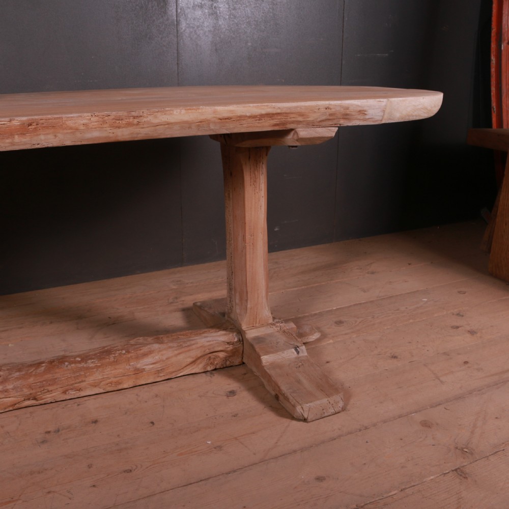 French Elm Trestle Table View VII